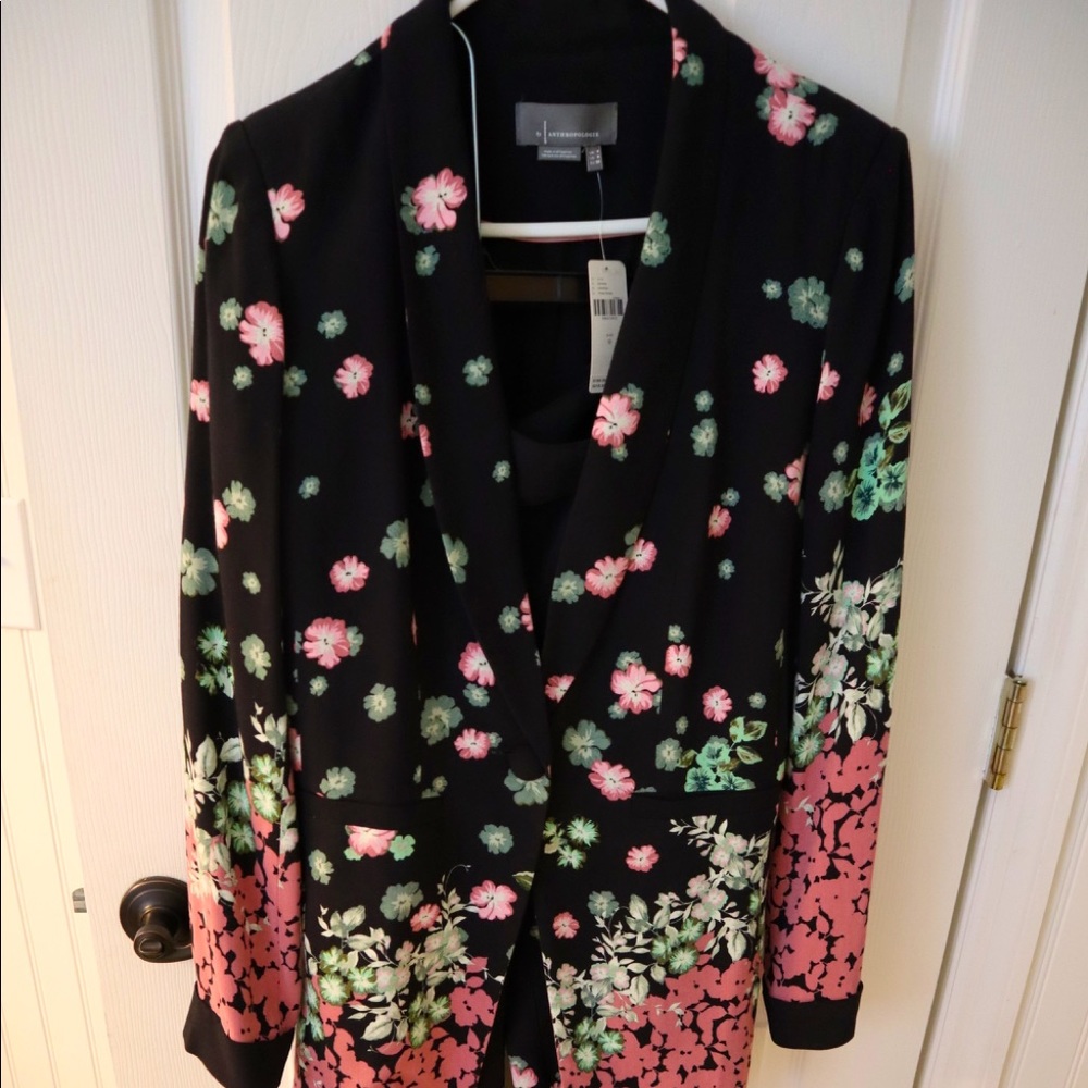 NWT! Anthropologie Floral Blazer